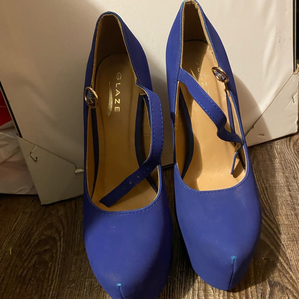 Blue heels